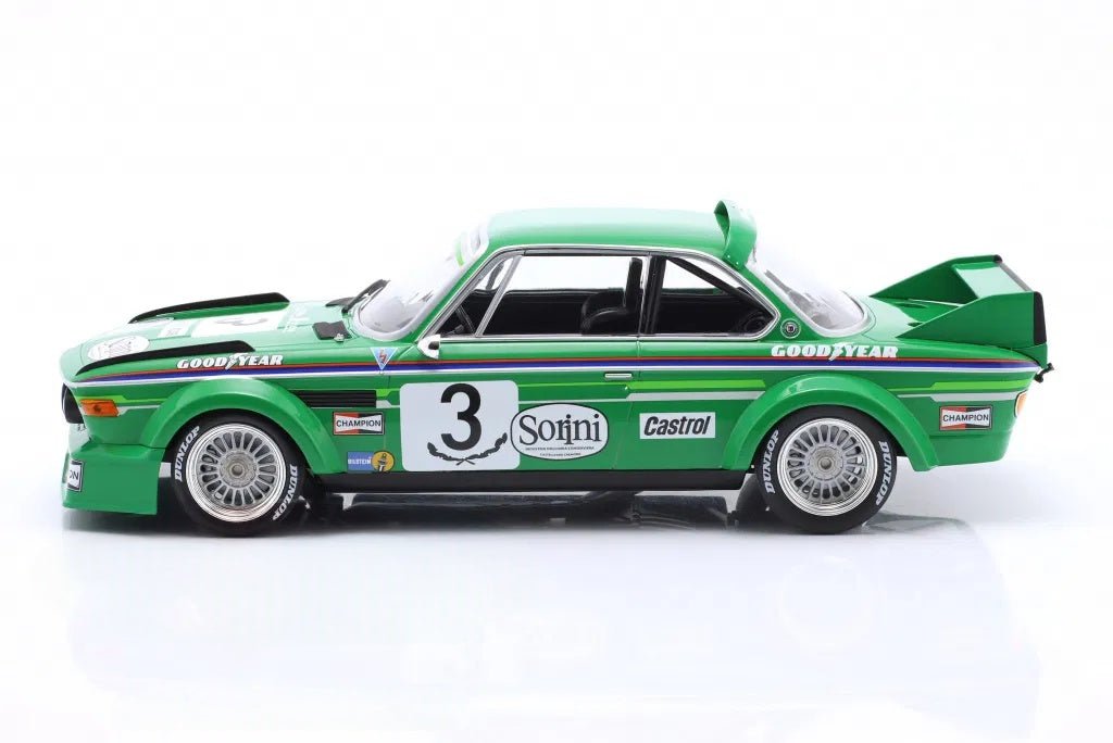 1/18 BMW 3.0 CSL Jolly Club Milano N 3 Brno 1978 Winner - Facetti/Finotto Green - Garage 73