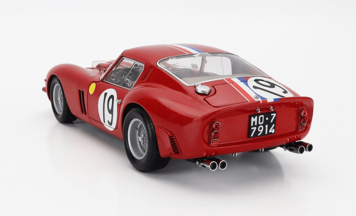 1/18 Kyosho Ferrari 250 GTO 3.0L V12 COUPE TEAM PIERRE NOBLET N 19 2nd 24h LE MANS 1962 - Garage 73