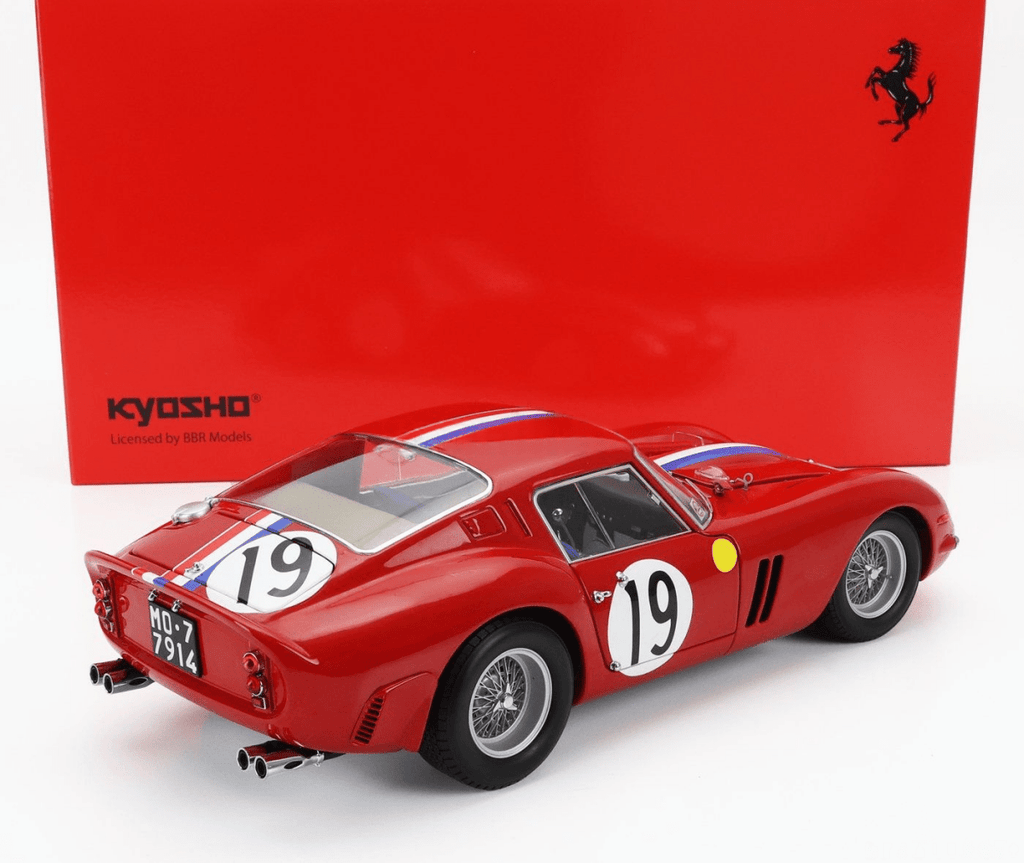 1/18 Kyosho Ferrari 250 GTO 3.0L V12 COUPE TEAM PIERRE NOBLET N 19 2nd 24h LE MANS 1962 - Garage 73