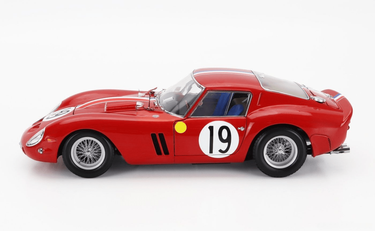 1/18 Kyosho Ferrari 250 GTO 3.0L V12 COUPE TEAM PIERRE NOBLET N 19 2nd 24h LE MANS 1962 - Garage 73
