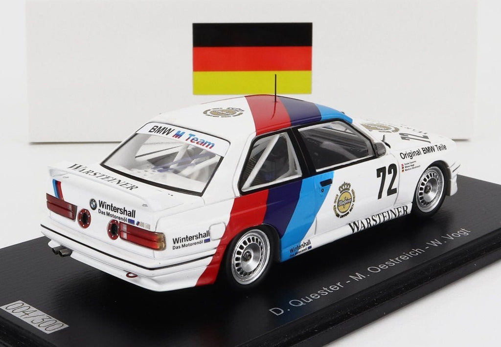 1/43 Spark BMW M3 E30 Team BMW Motorsport Nurburgring 1987 - Garage 73