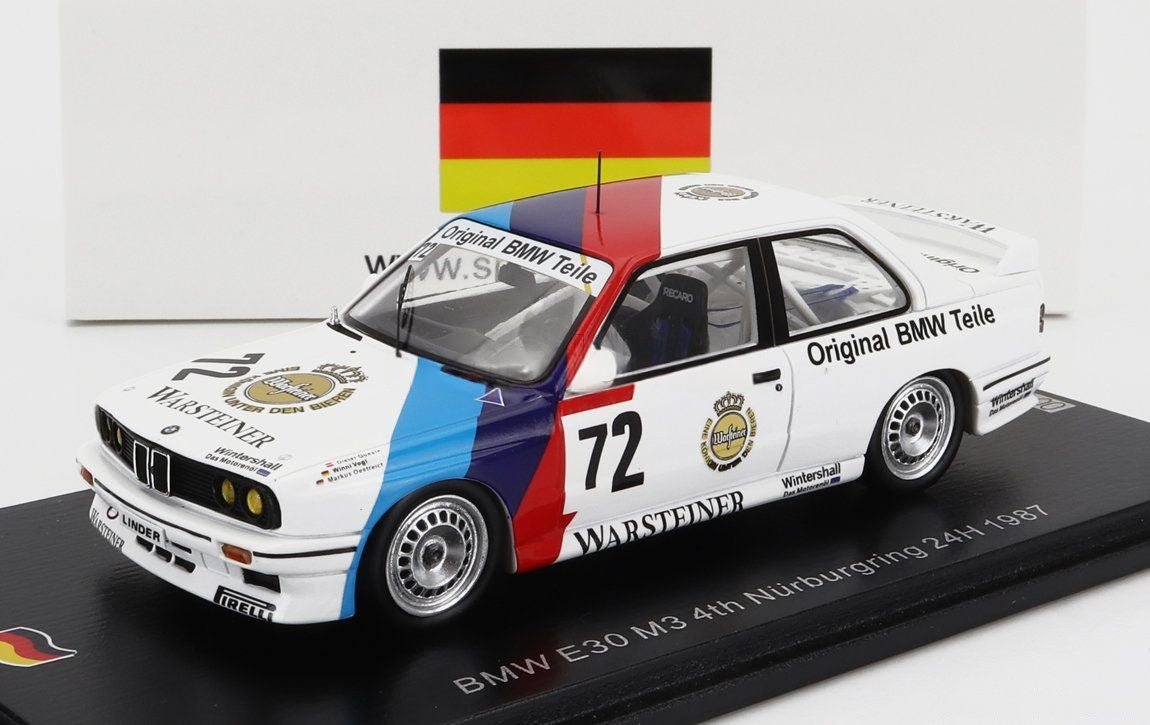 1/43 Spark BMW M3 E30 Team BMW Motorsport Nurburgring 1987 - Garage 73