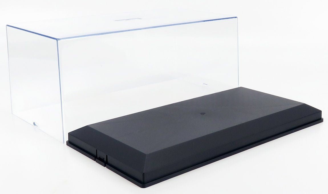 **Arriving soon** 1:18 Scale Models Display Box - Clear Plastic Cover, Black Base - Garage 73