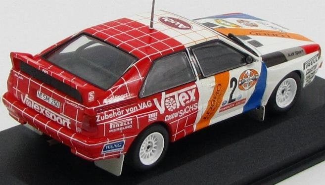 Minichamps 1/43 Audi Quattro Rally Winner Hunsruck '84 White Red - Garage 73