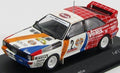 Minichamps 1/43 Audi Quattro Rally Winner Hunsruck '84 White Red - Garage 73