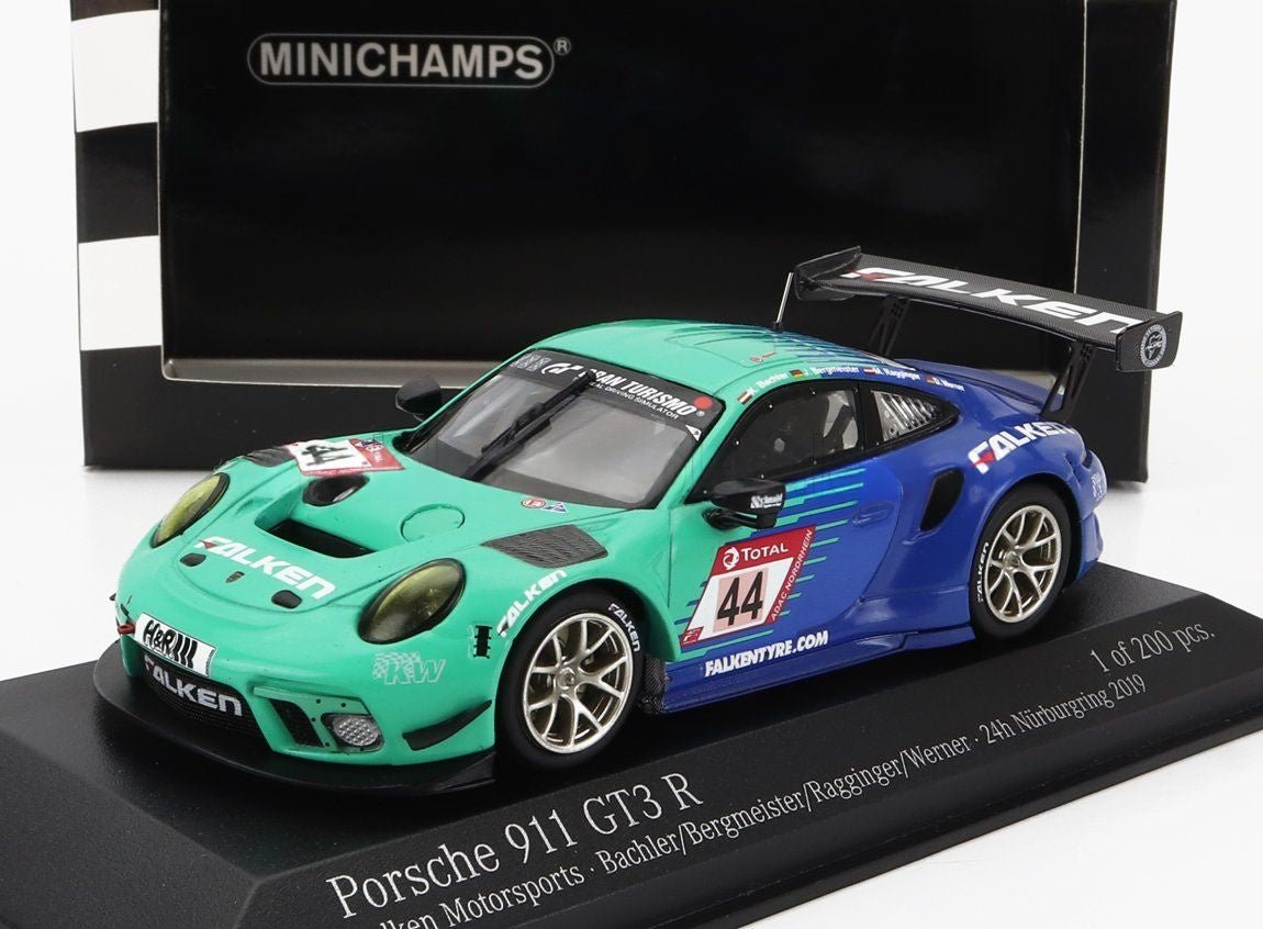 1/43 Porsche 911 GT3 R Team Falken Motorsport Nurburgring 2019 - 2 Tone Blue - Garage 73