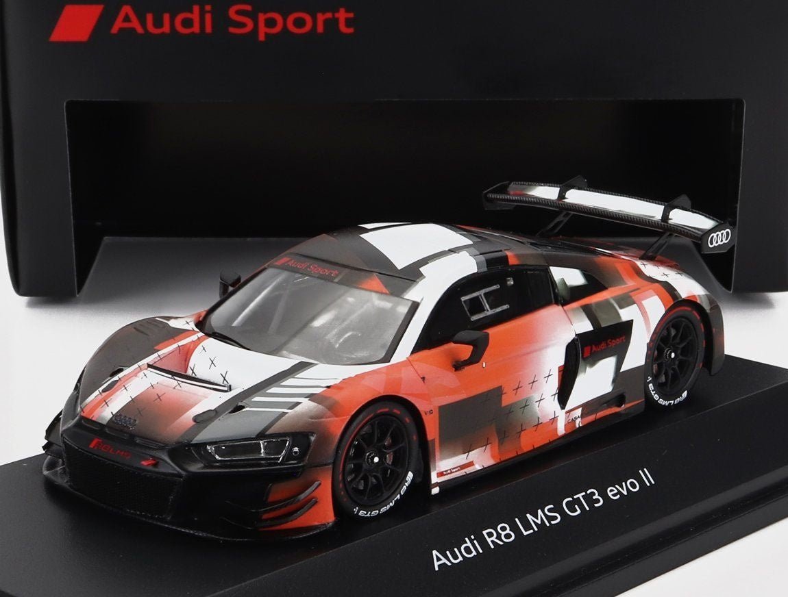 **ARRIVING SOON**SPARK - MODEL - 1/43 - AUDI - R8 LMS GT3 EVO II PRESENTATION 2022 - WHITE RED BLACK - Garage 73