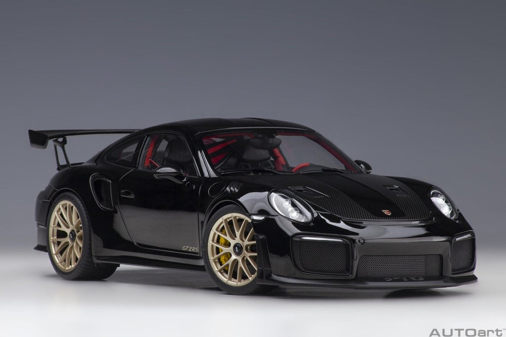 AUTOART - 1/18 - Porsche 911 (991.2) GT2 RS, Weissach Package, Black - Garage 73