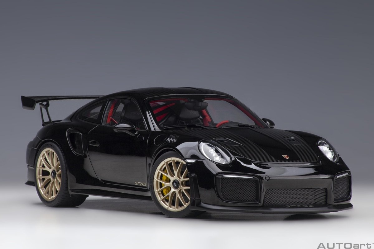 AUTOART - 1/18 - Porsche 911 (991.2) GT2 RS, Weissach Package, Black - Garage 73