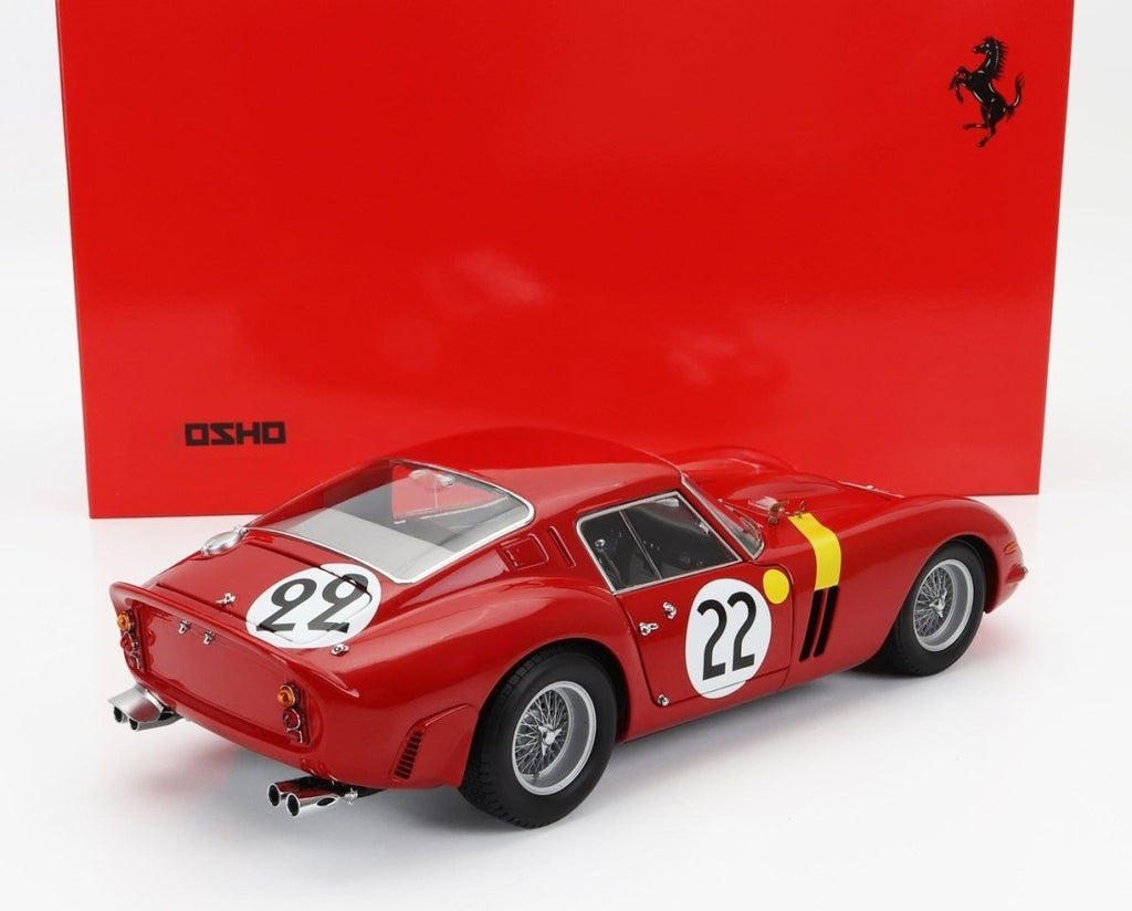 1/18 Ferrari 250 GTO Team Equipe Nationale Belge N22 Le Mans 1962 Red - Garage 73