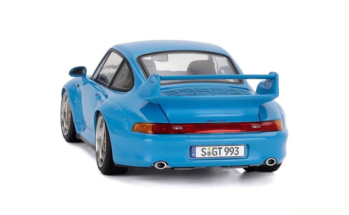 1/18 Porsche 911 993 GT2 Coupe 1996 Blue with BBS Rims-diecast