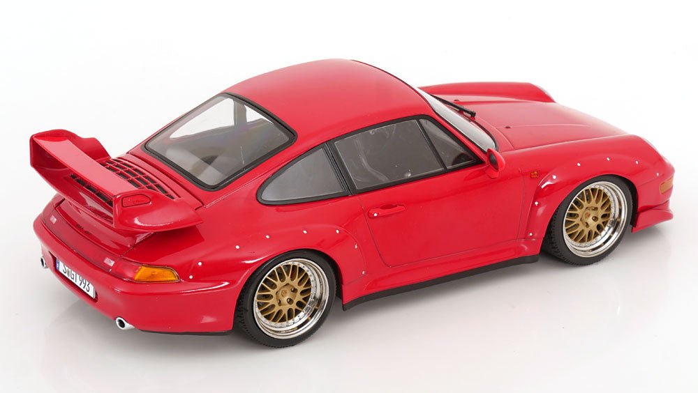 KK-SCALE - 1/18 - PORSCHE - 911 993 GT2 COUPE 1996 - BBS RIMS - RED - Garage 73
