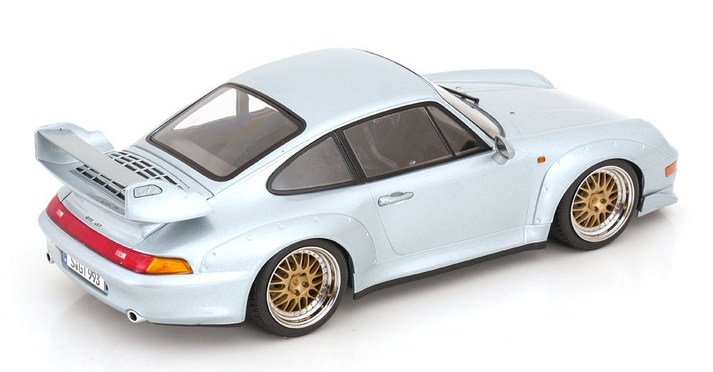 KK-SCALE - 1/18 - PORSCHE - 911 993 GT2 COUPE 1996 - BBS RIMS - SILVER - Garage 73