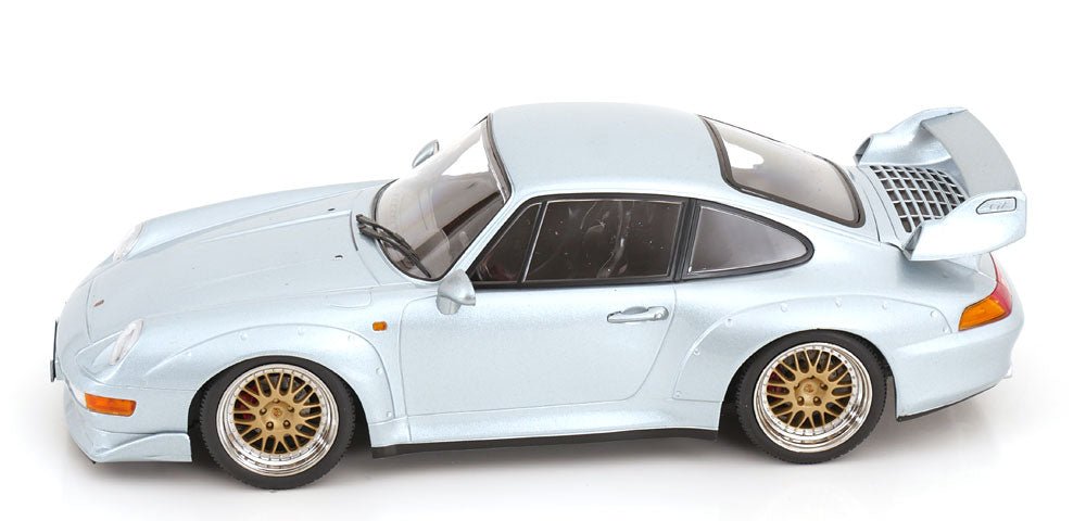 KK-SCALE - 1/18 - PORSCHE - 911 993 GT2 COUPE 1996 - BBS RIMS - SILVER - Garage 73