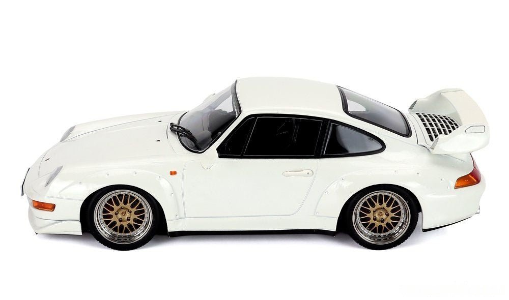 KK - SCALE - 1/18 - PORSCHE - 911 993 GT2 COUPE 1996 - BBS RIMS - WHITE - Garage 73