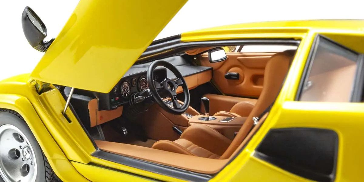 Kyosho 1/18 Lamborghini Countach LP5000 Quattrovalvole (Yellow) - Garage 73