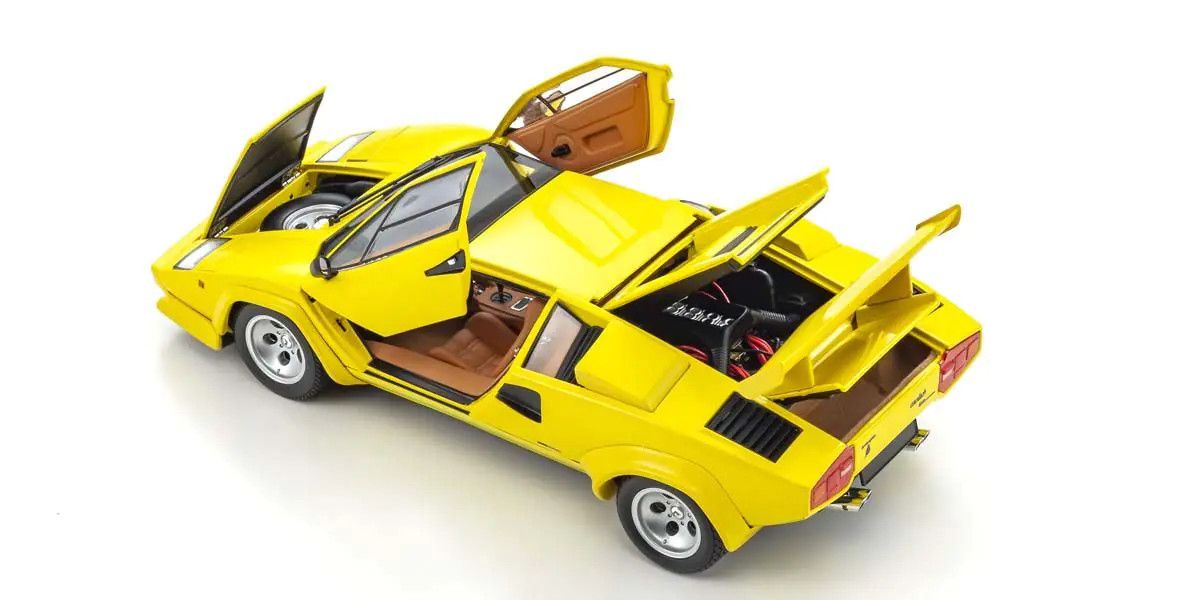 Kyosho 1/18 Lamborghini Countach LP5000 Quattrovalvole (Yellow) - Garage 73