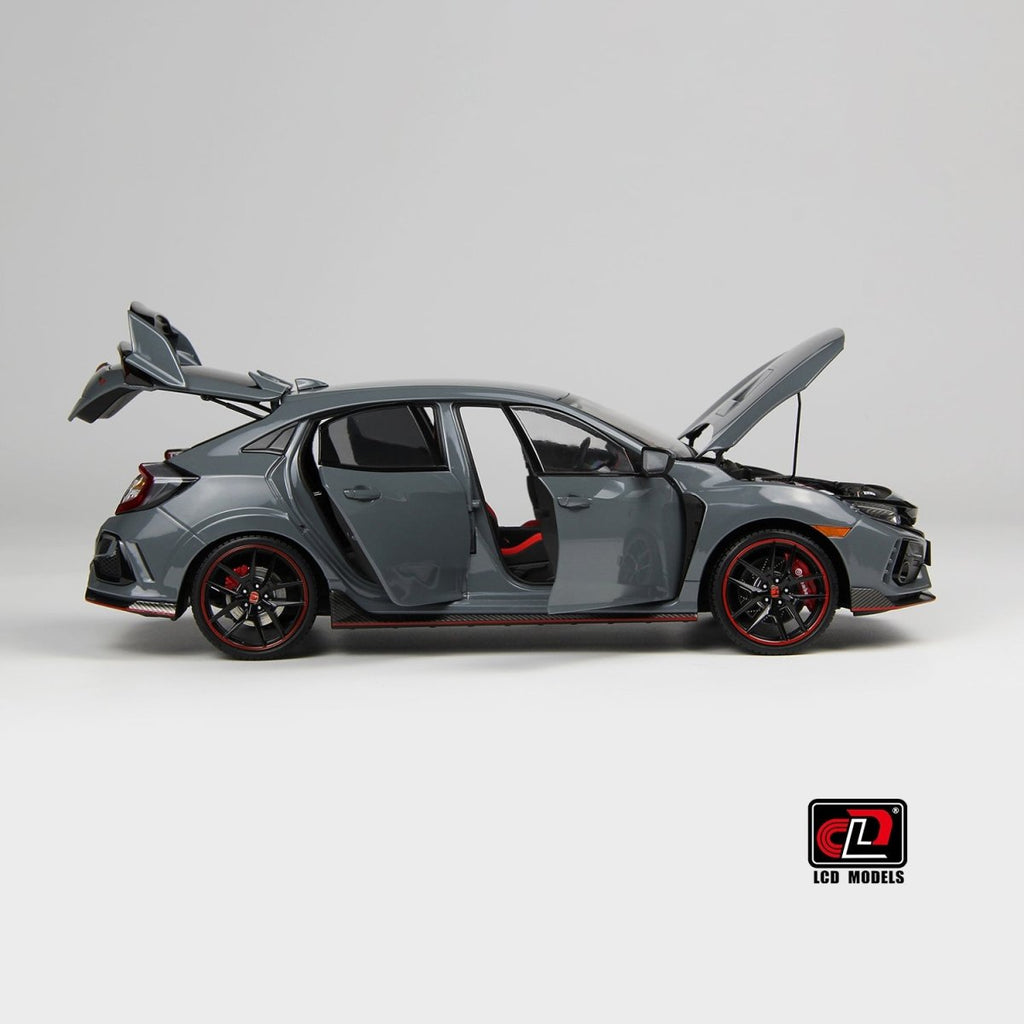LCD 1/18 Honda Civic Type R FK8 2020 - Cement Grey - Garage 73