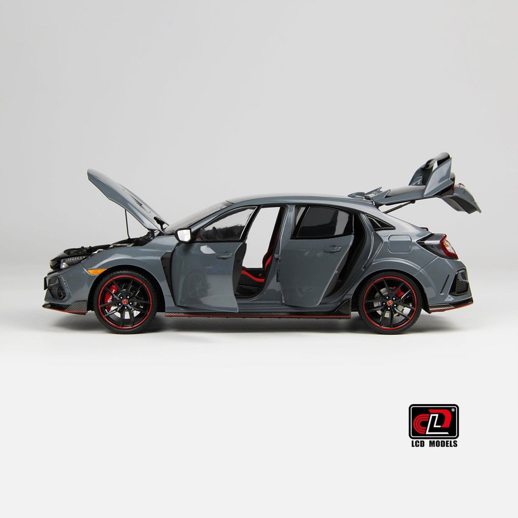LCD 1/18 Honda Civic Type R FK8 2020 - Cement Grey - Garage 73