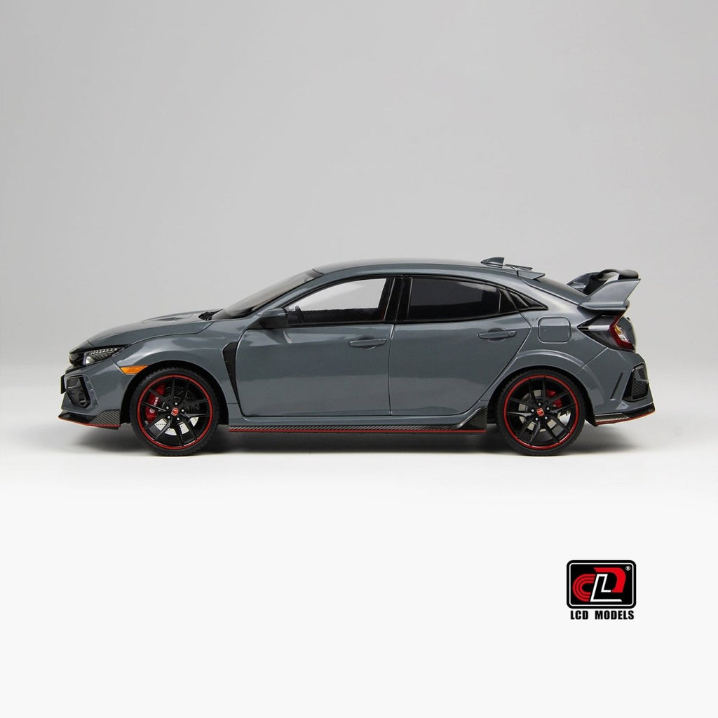 LCD 1/18 Honda Civic Type R FK8 2020 - Cement Grey - Garage 73