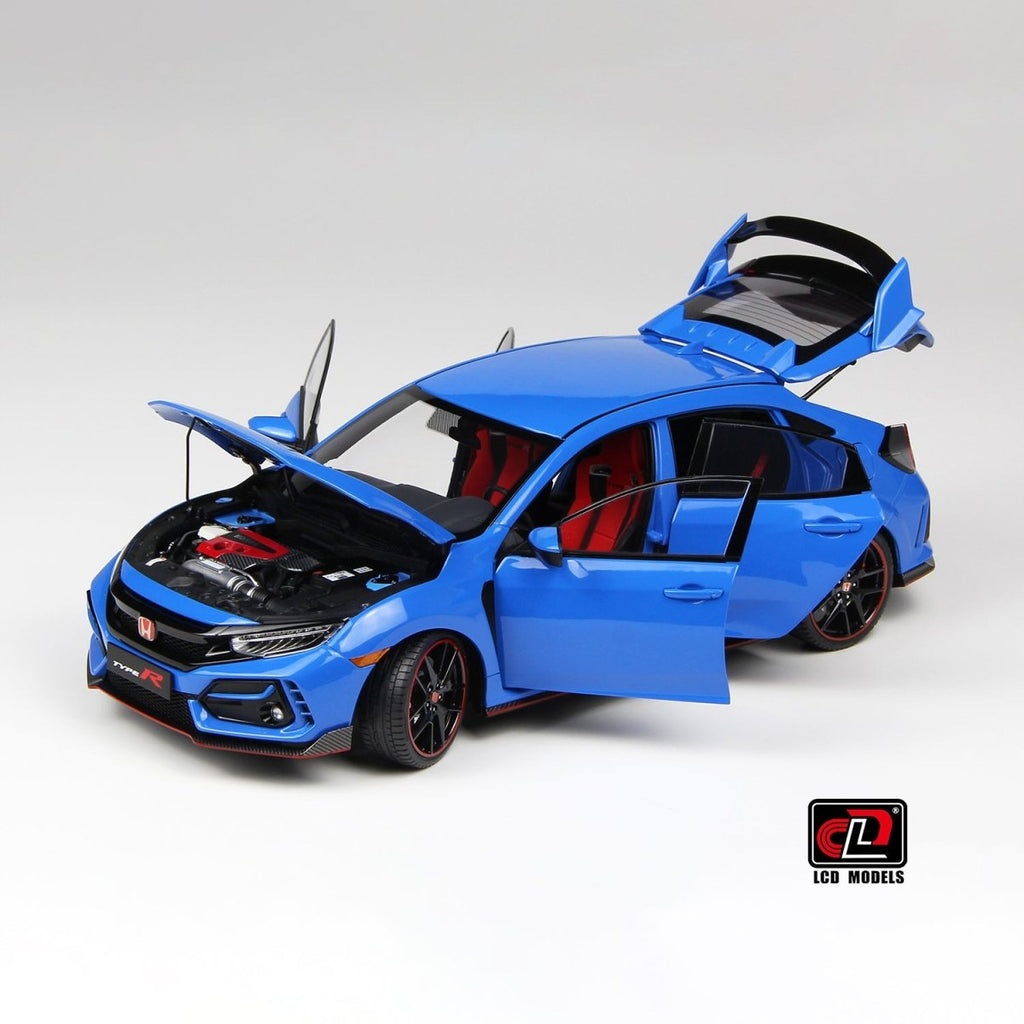 LCD 1/18 Honda Civic Type R FK8 2020 - Racing Blue - Garage 73