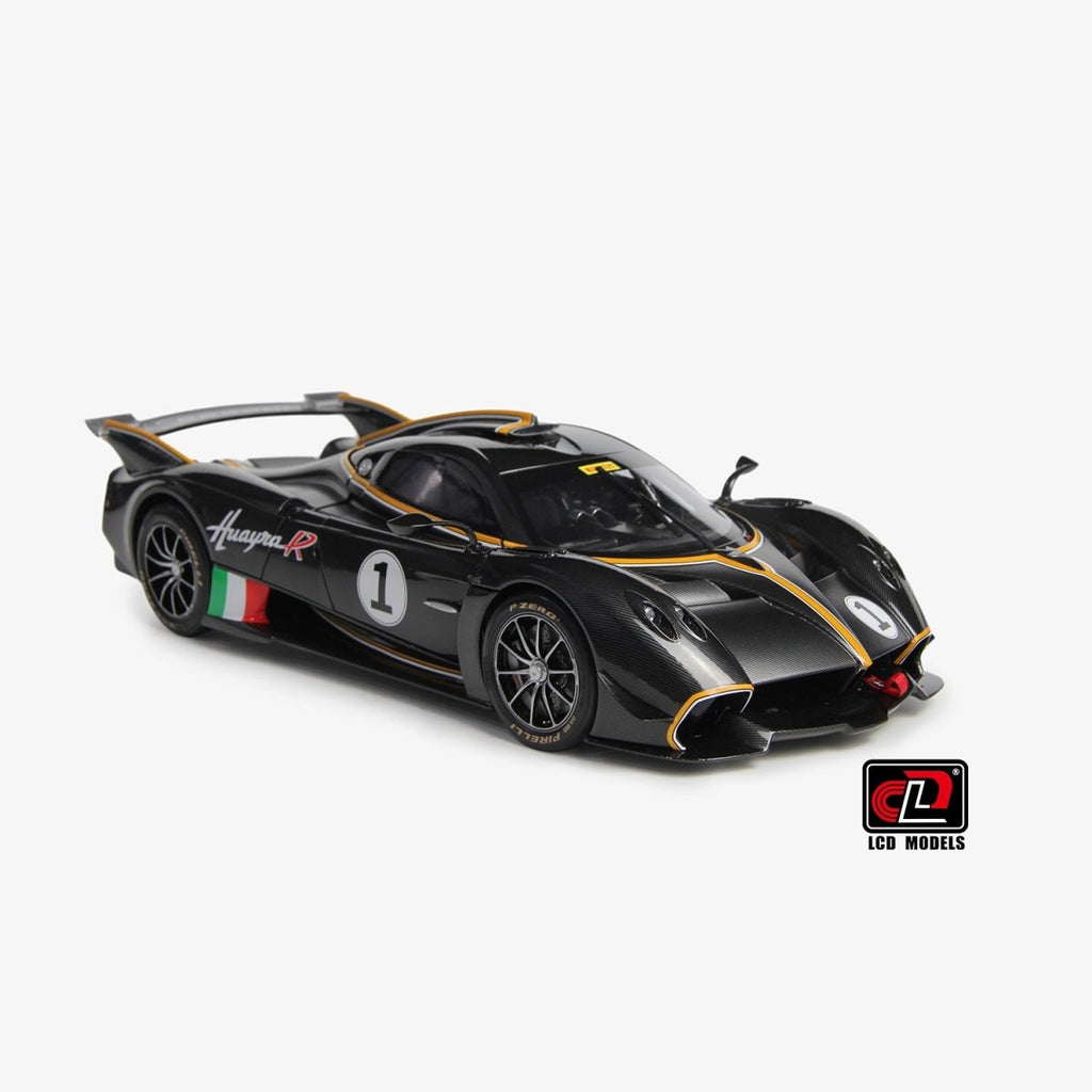 LCD 1/18 Pagani Huayra R - Black Carbon - Garage 73