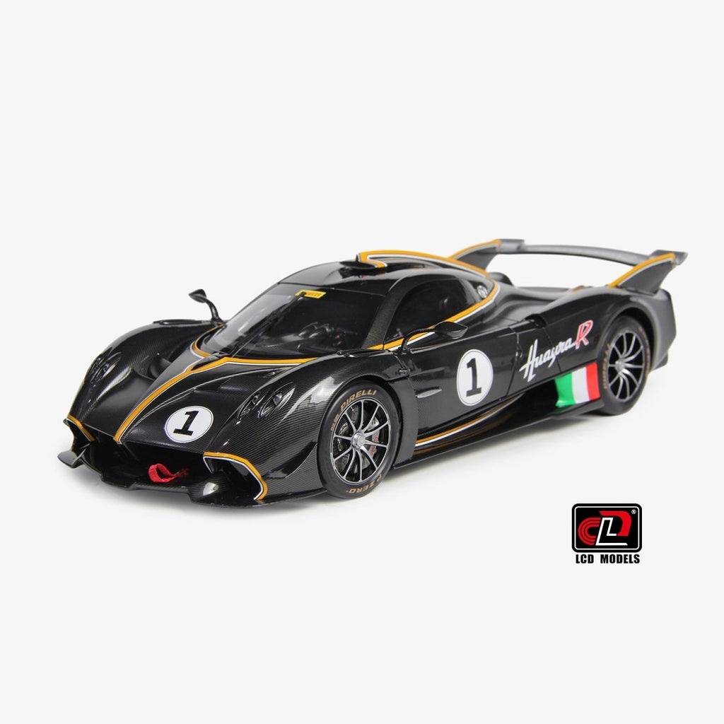 LCD 1/18 Pagani Huayra R - Black Carbon - Garage 73