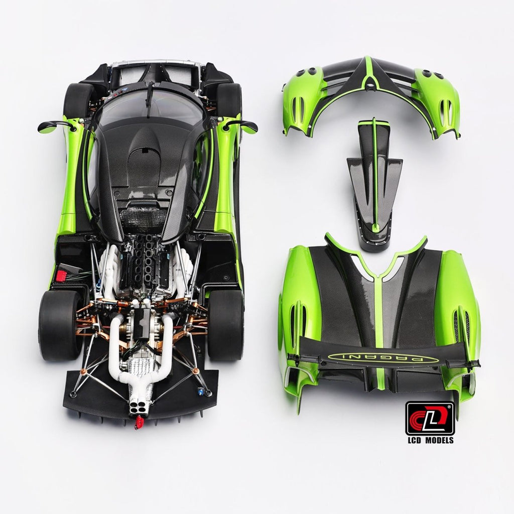 LCD 1/18 Pagani Huayra R - Green - Garage 73