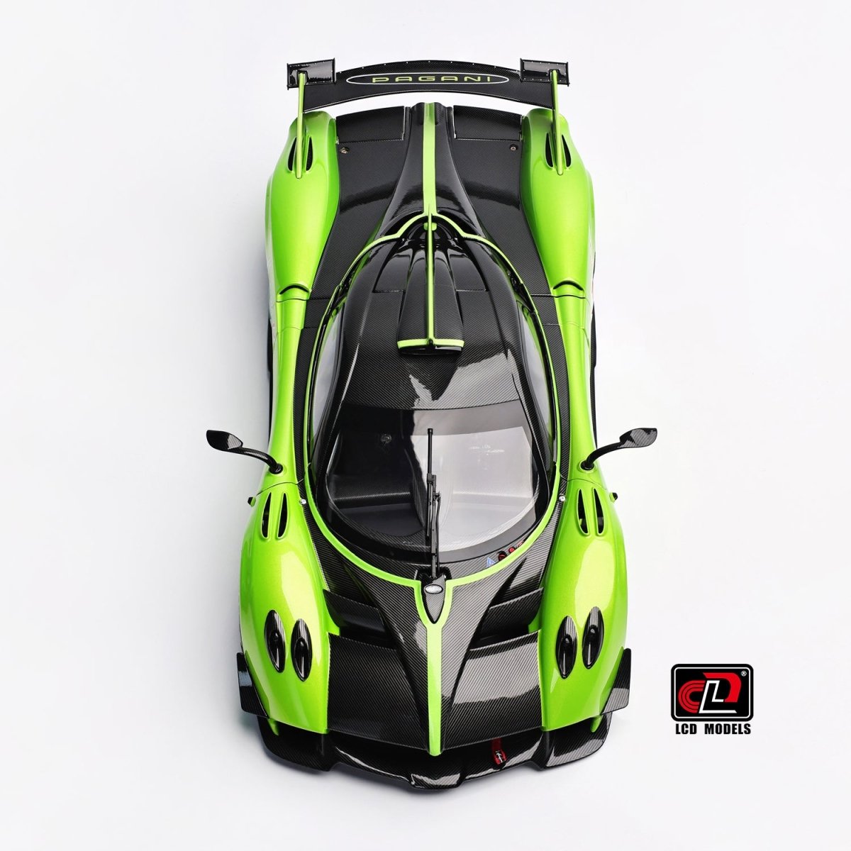 LCD 1/18 Pagani Huayra R - Green - Garage 73