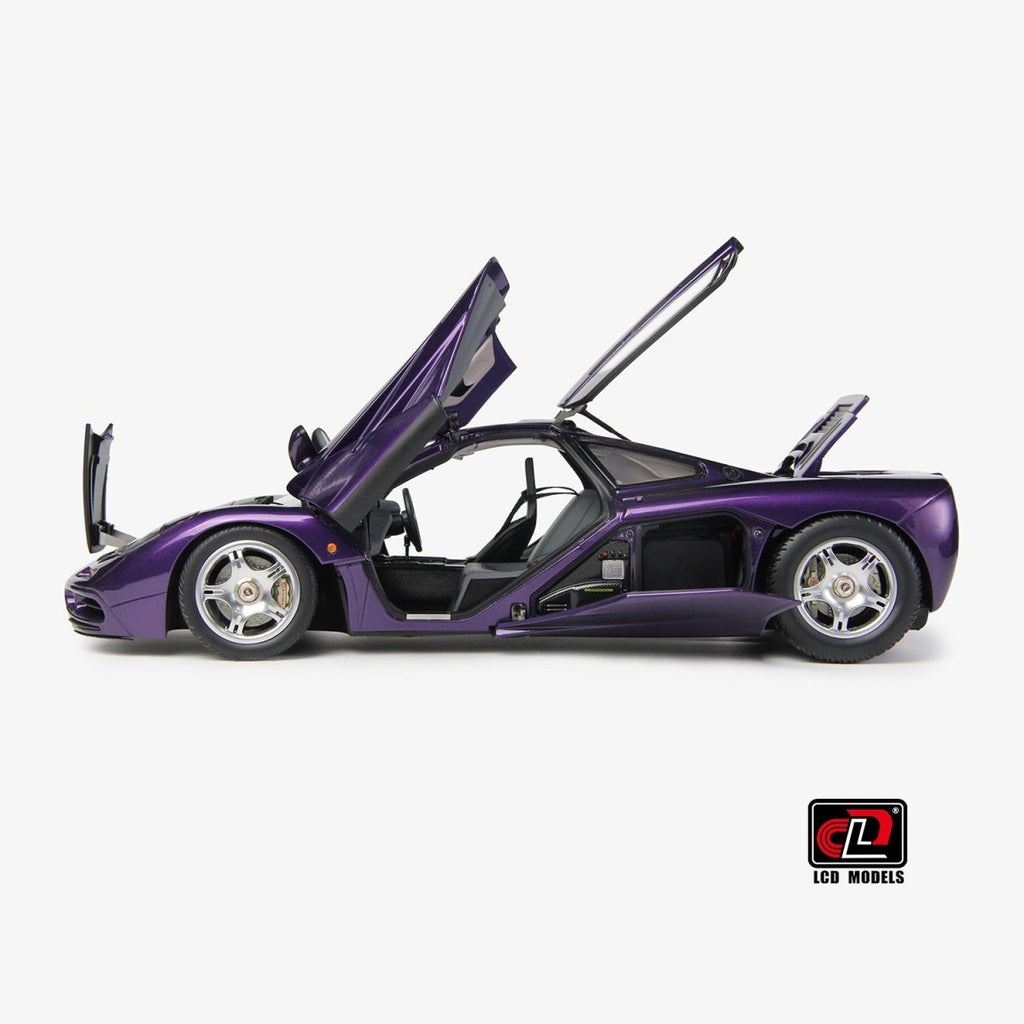 LCD 1/18 Purple McLaren F1 Diecast Model Car - Garage 73