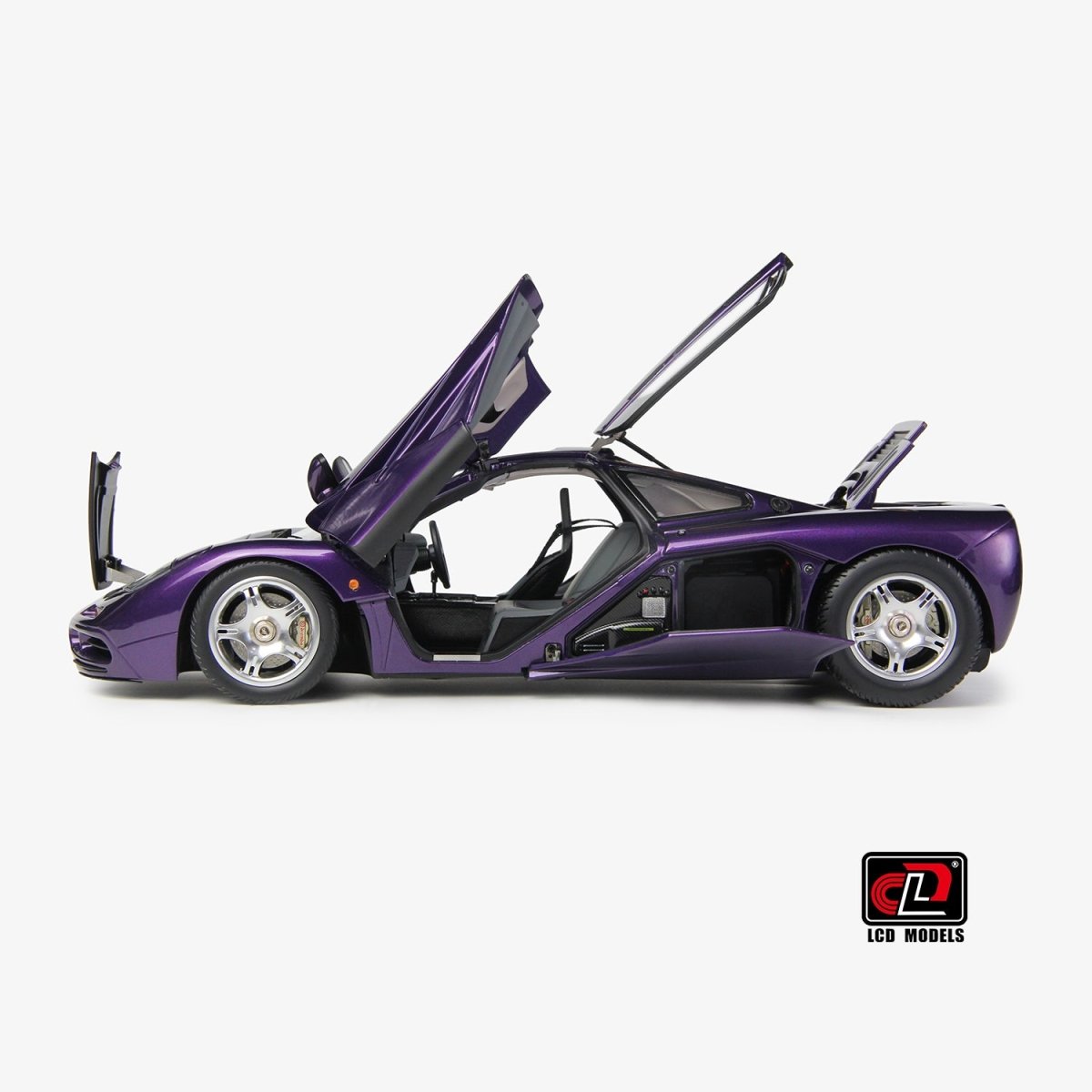 LCD 1/18 Purple McLaren F1 Diecast Model Car - Garage 73