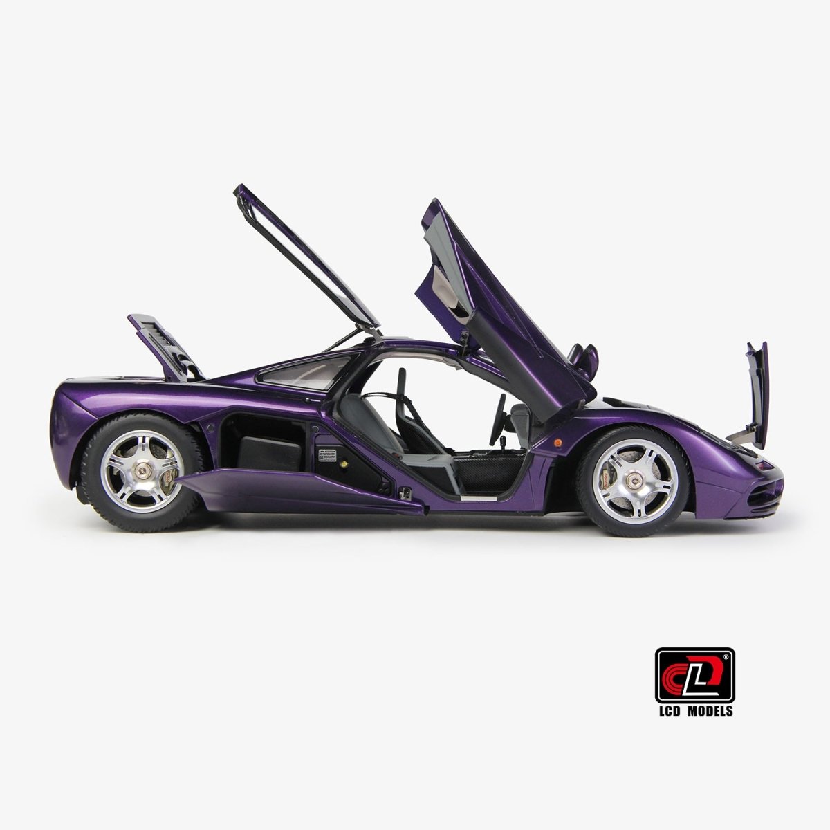 LCD 1/18 Purple McLaren F1 Diecast Model Car - Garage 73