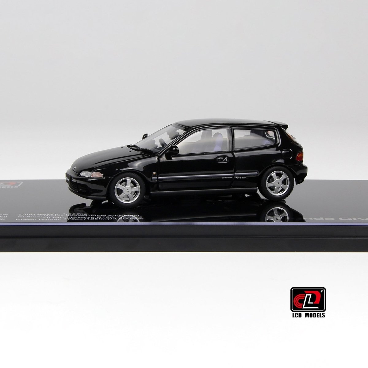 LCD 1/43 Honda CIVIC SiR II(EG6) - Black - Garage 73