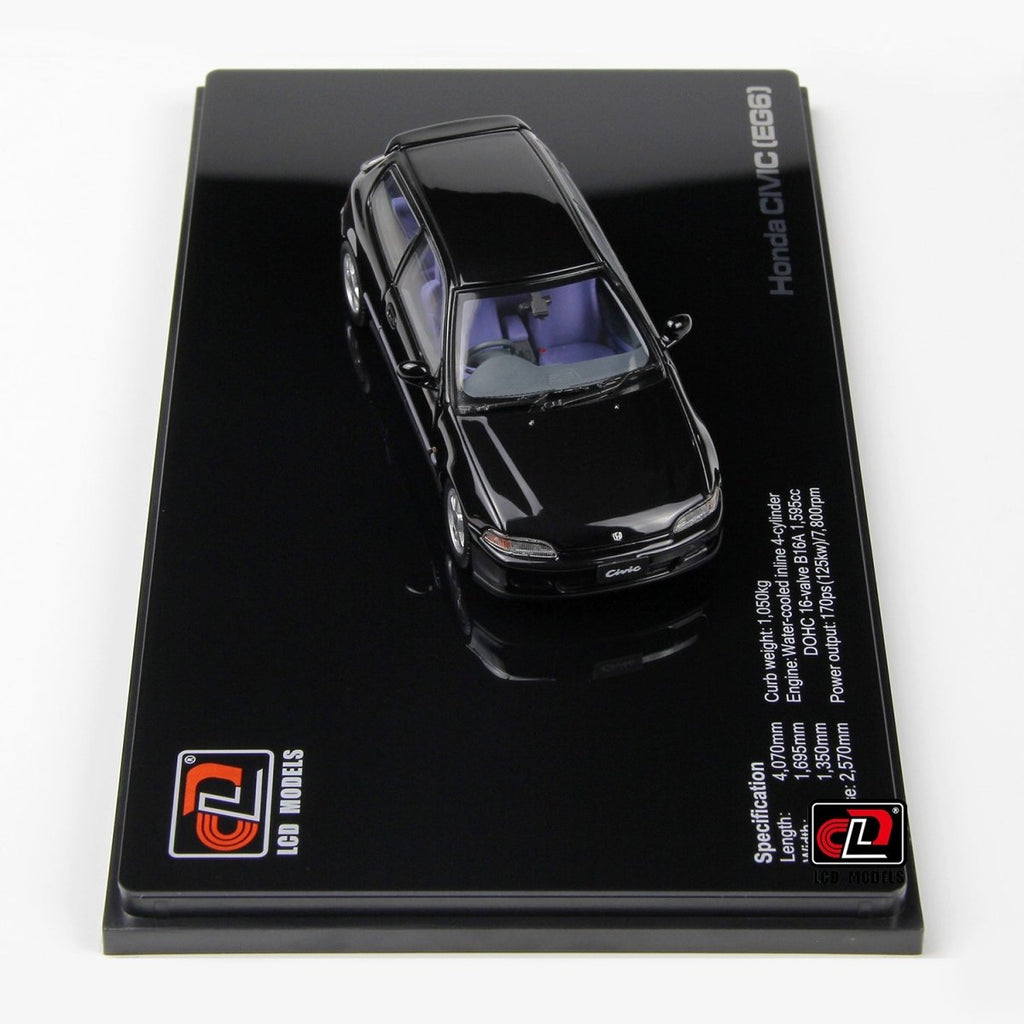 LCD 1/43 Honda CIVIC SiR II(EG6) - Black - Garage 73