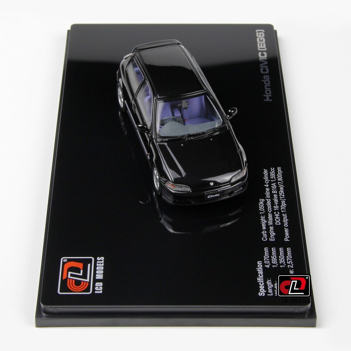 LCD 1/43 Honda CIVIC SiR II(EG6) - Black - Garage 73