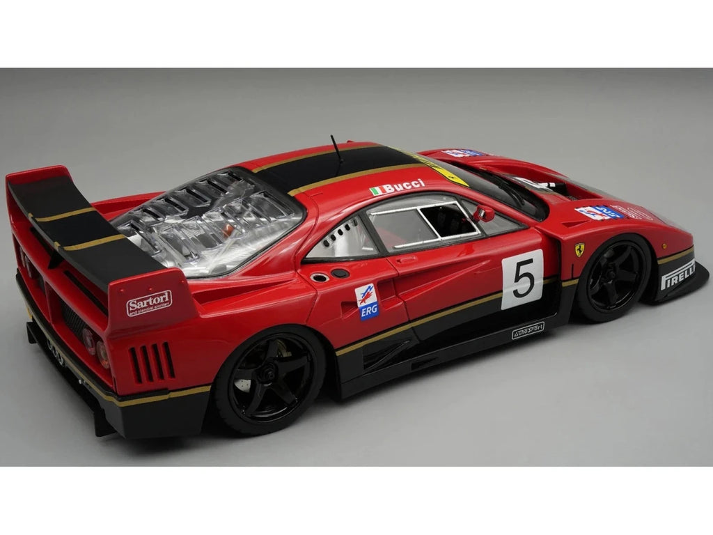 ⚡ LIMITED 65 ITEMS ⚡ Tecnomodel 1/18 FERRARI - F40 LM N 5 RENDERING VERSION 1996 WITH SHOWCASE - Garage 73