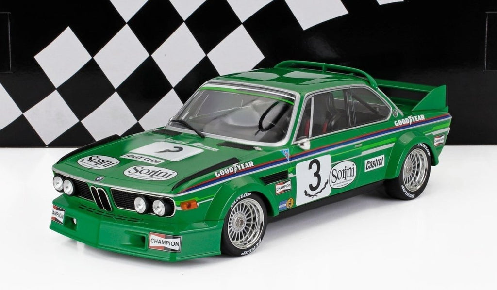1/18 BMW 3.0 CSL Jolly Club Milano N 3 Brno 1978 Winner - Facetti/Finotto Green - Garage 73