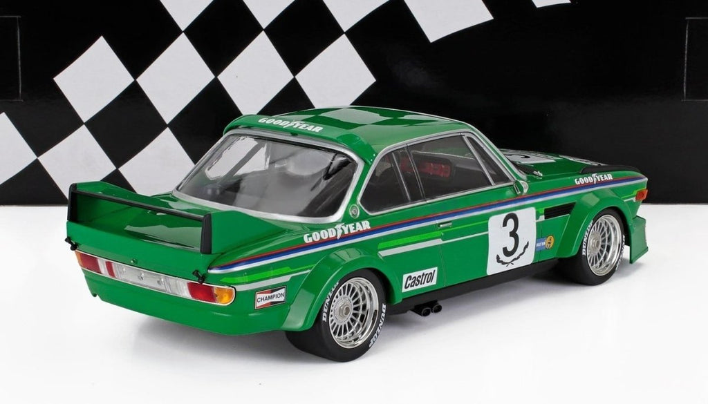 1/18 BMW 3.0 CSL Jolly Club Milano N 3 Brno 1978 Winner - Facetti/Finotto Green - Garage 73