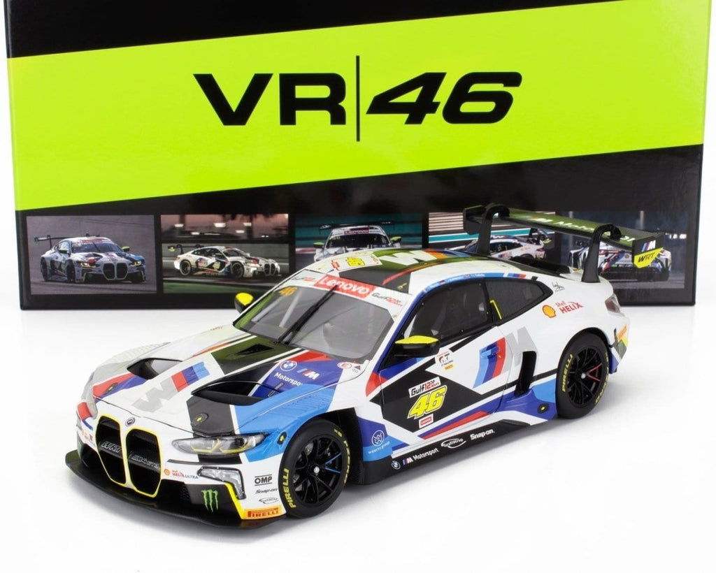 LIMITED EDITION MINICHAMPS 1/18 BMW M4 GT3 TEAM WRT VALENTINO ROSSI ABU DHABI 2023 - Garage 73