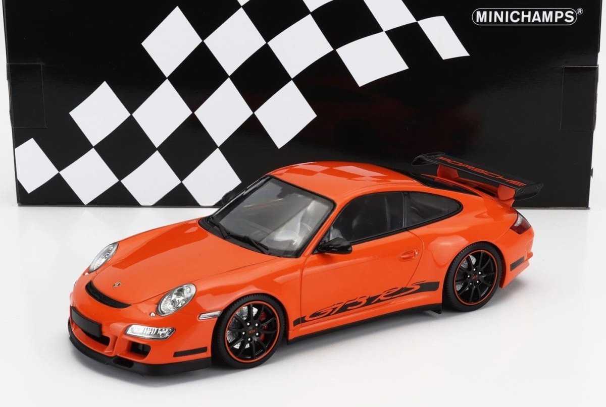 MINICHAMPS - 1/18 - PORSCHE - 911 997 GT3 RS COUPE 2007 - ORANGE - Garage 73