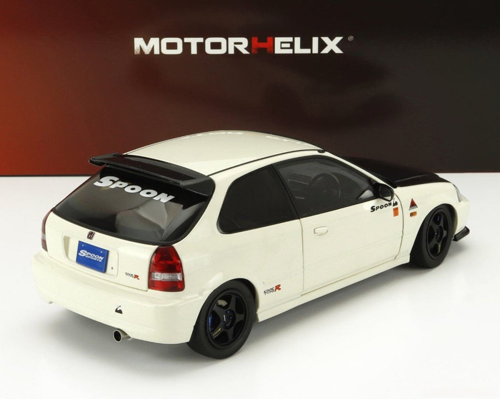 Motorhelix 1/18 CIVIC EK9 TYPE R SPOON WITH ENGINE AND ACCESSORIES 1999 - Garage 73