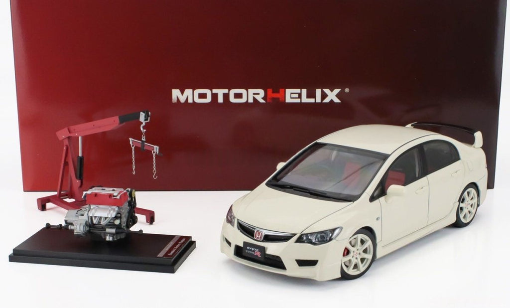 Motorhelix 1/18 CIVIC TYPE - R FD2 WITH ENGINE AND ACCESSORIES 2007 - Garage 73
