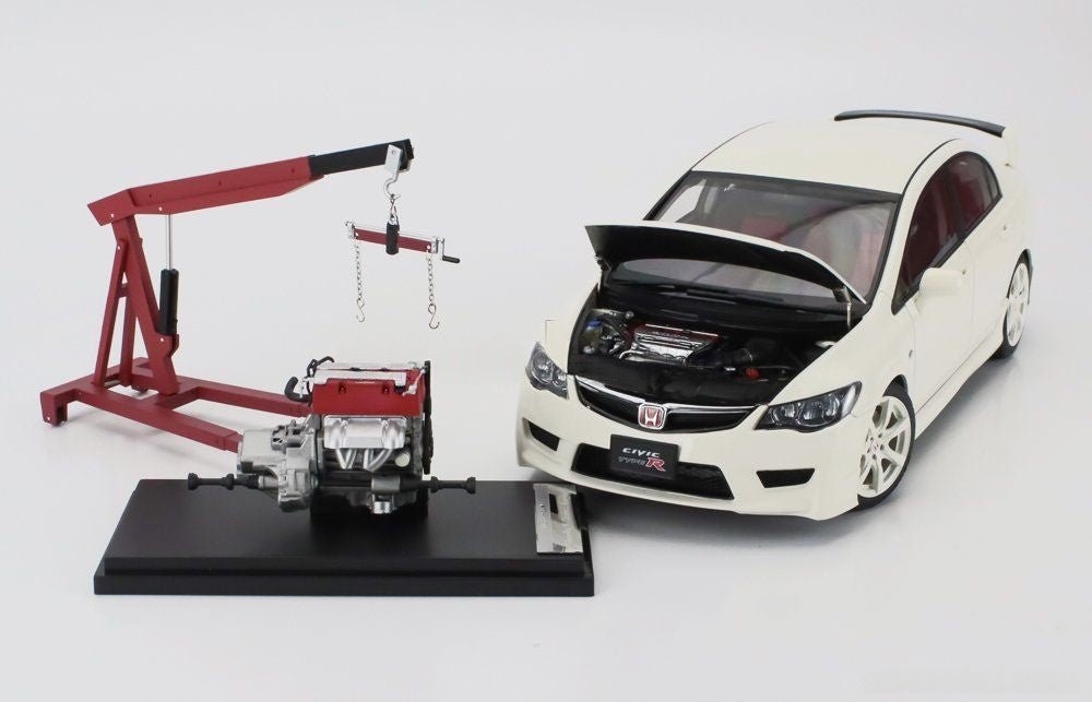 Motorhelix 1/18 CIVIC TYPE - R FD2 WITH ENGINE AND ACCESSORIES 2007 - Garage 73