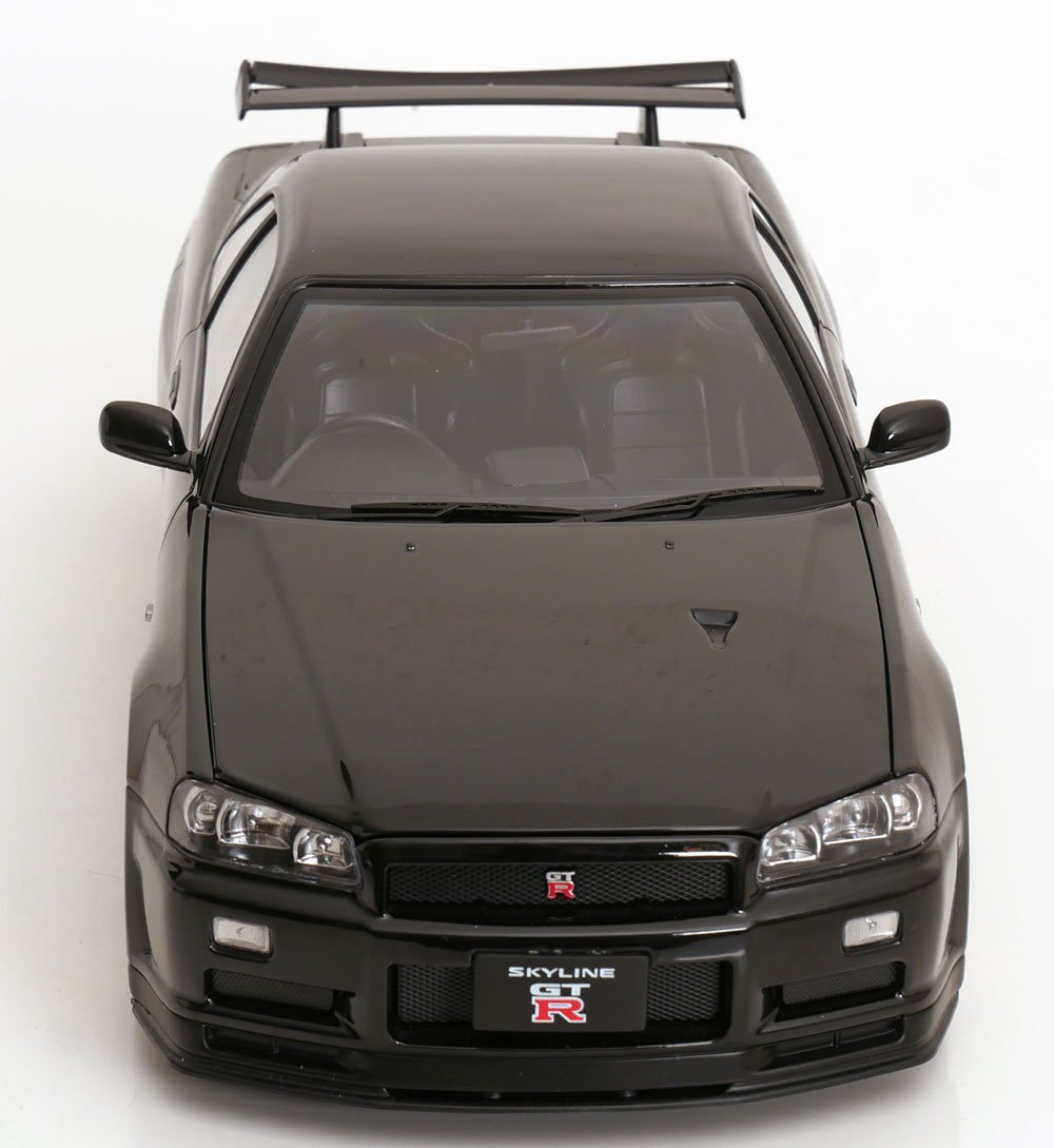 Nissan Skyline GT-R R34 V-Spec II 2001 Black BBS Wheels 1:12 Diecast Model Car — KK-Scale - Garage 73
