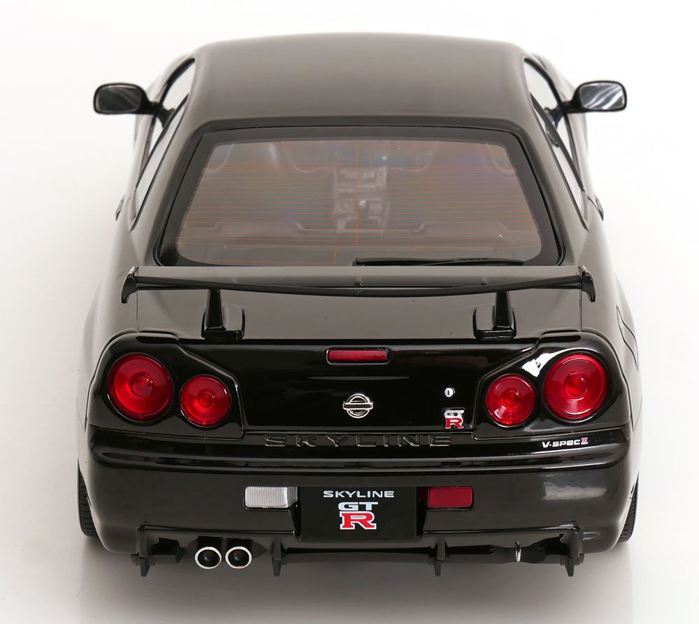 Nissan Skyline GT-R R34 V-Spec II 2001 Black BBS Wheels 1:12 Diecast Model Car — KK-Scale - Garage 73