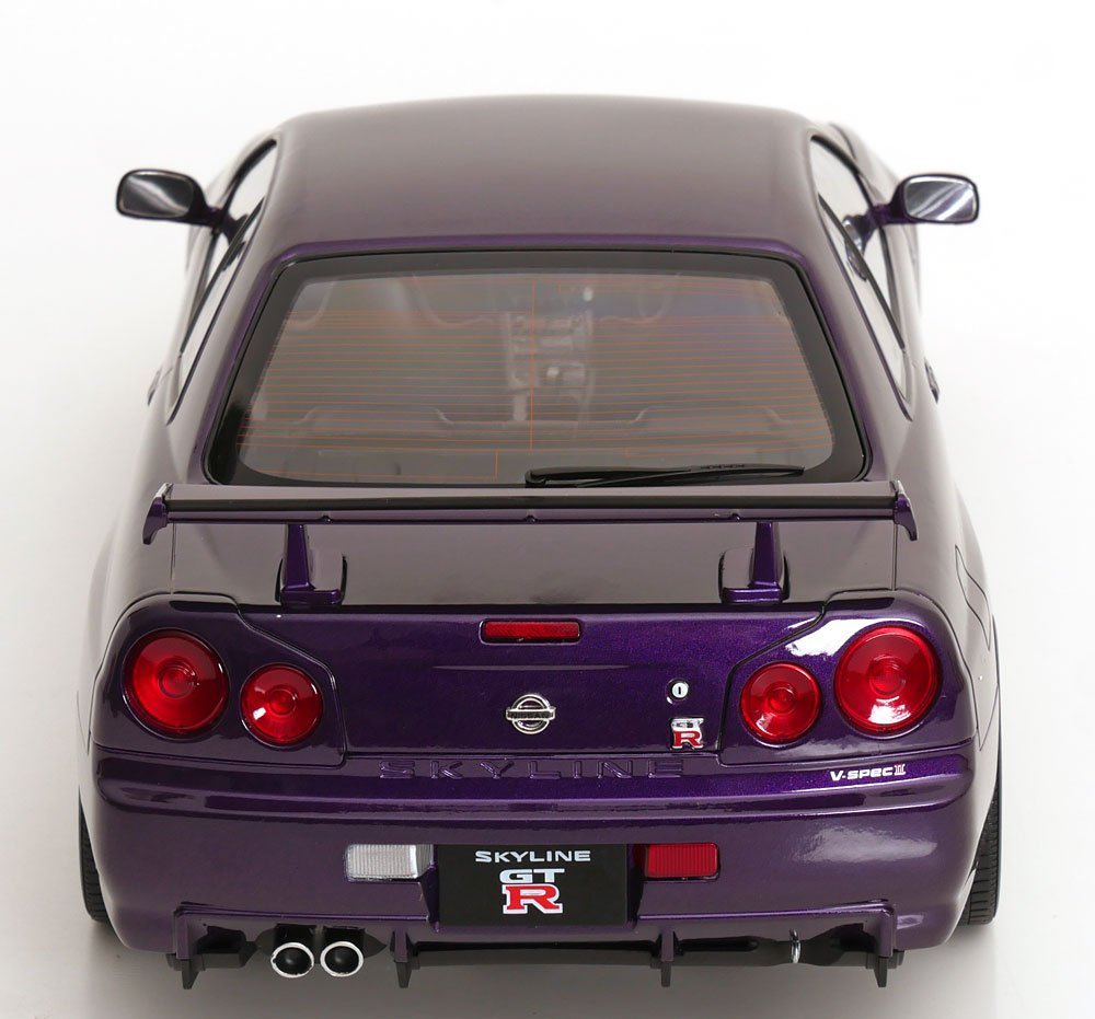 Nissan Skyline GT-R R34 V-Spec II 2001 Midnight Purple 1:12 Diecast Model Car — KK-Scale - Garage 73