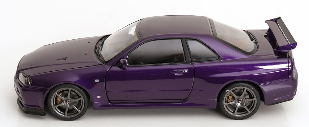 Nissan Skyline GT-R R34 V-Spec II 2001 Midnight Purple 1:12 Diecast Model Car — KK-Scale - Garage 73