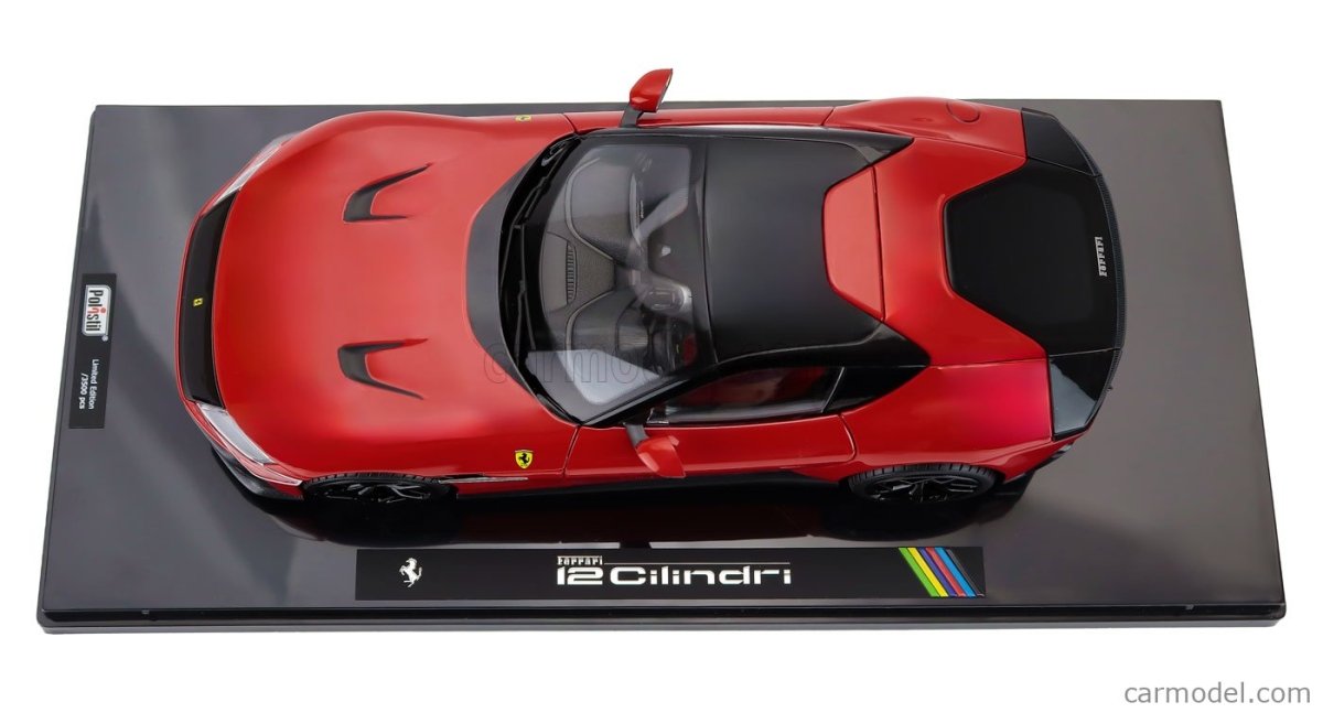 POLISTIL 1/18 FERRARI - 12CILINDRI 2024 CORSA RED - WITH SHOWCASE - Garage 73