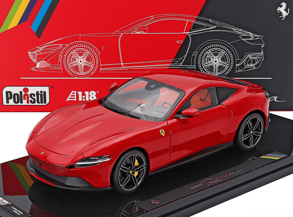 POLISTIL 1/18 FERRARI - ROMA 2019 - WITH SHOWCASE - Garage 73