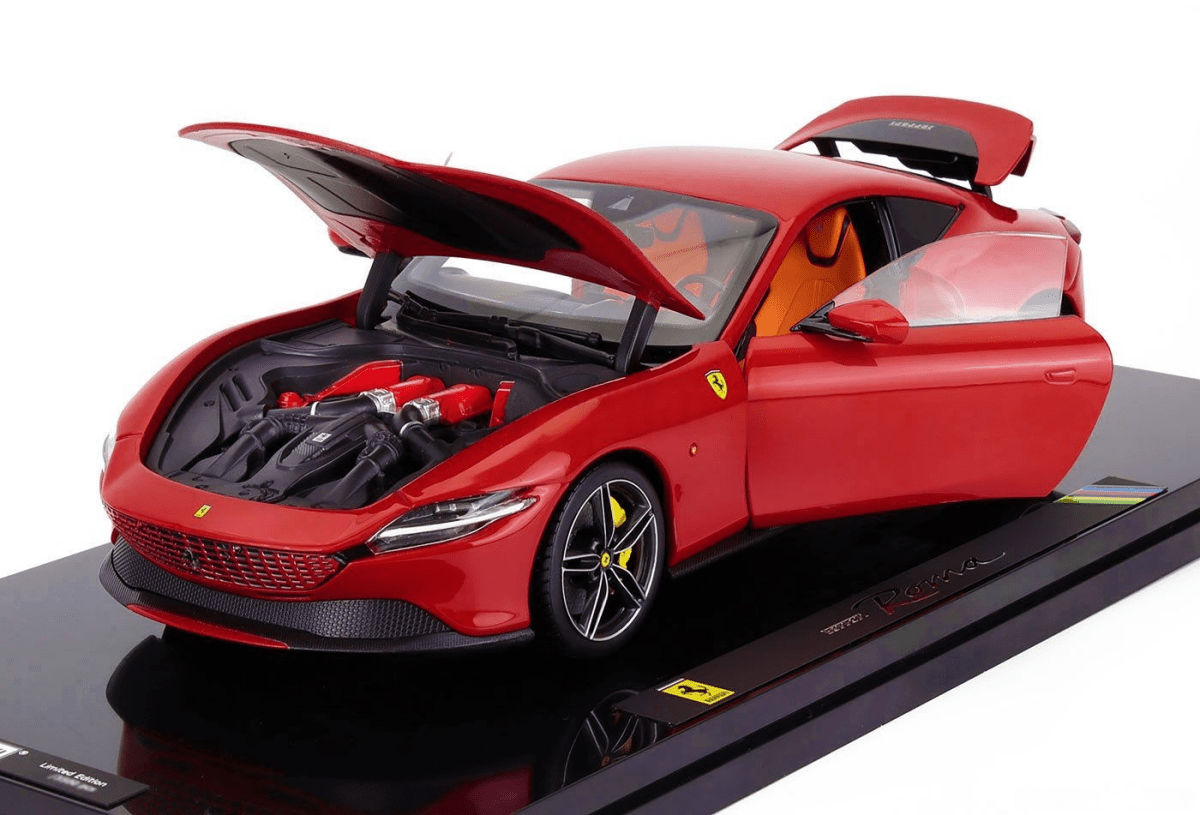 POLISTIL 1/18 FERRARI - ROMA 2019 - WITH SHOWCASE - Garage 73